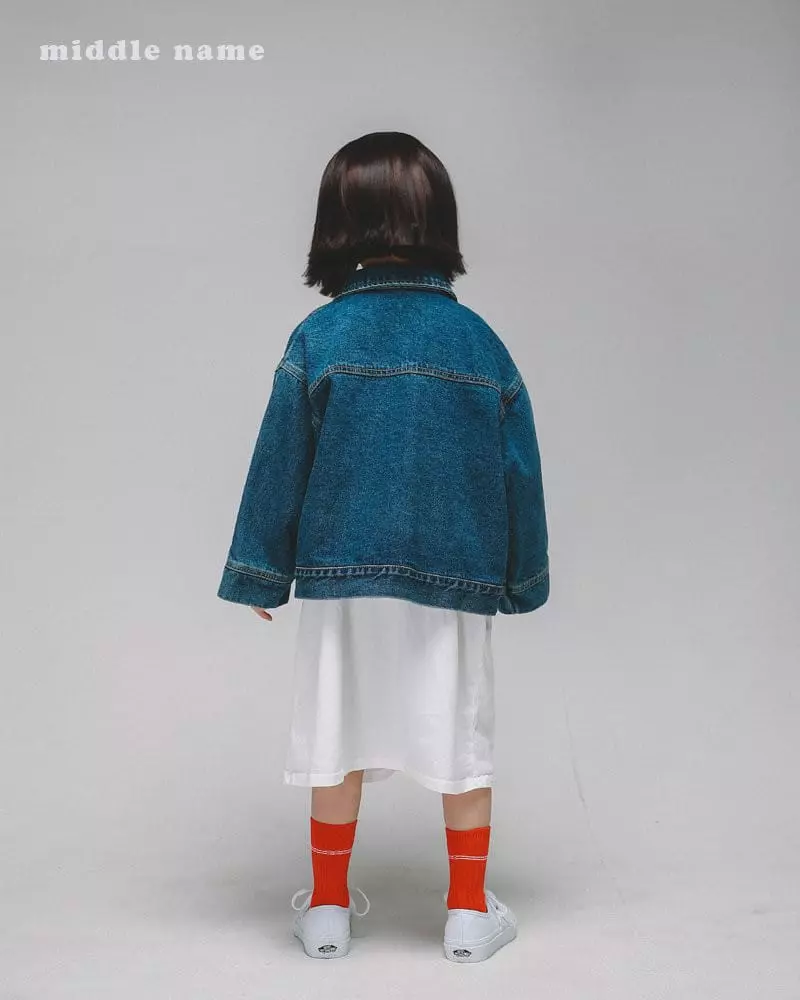 Middle Name - Korean Children Fashion - #kidsshorts - Denim Jacket - 6