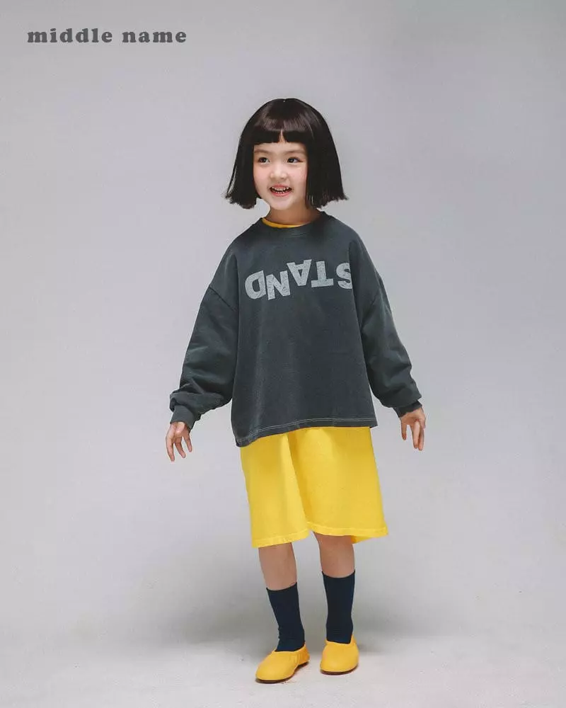 Middle Name - Korean Children Fashion - #kidsshorts - Stand Sweatshirt - 3