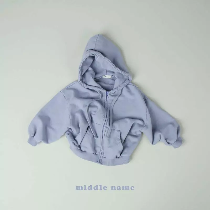 Middle Name - Korean Children Fashion - #kidsstore - Wide Hoody Zip-up - 10