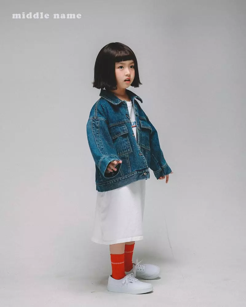 Middle Name - Korean Children Fashion - #kidsstore - Denim Jacket - 7