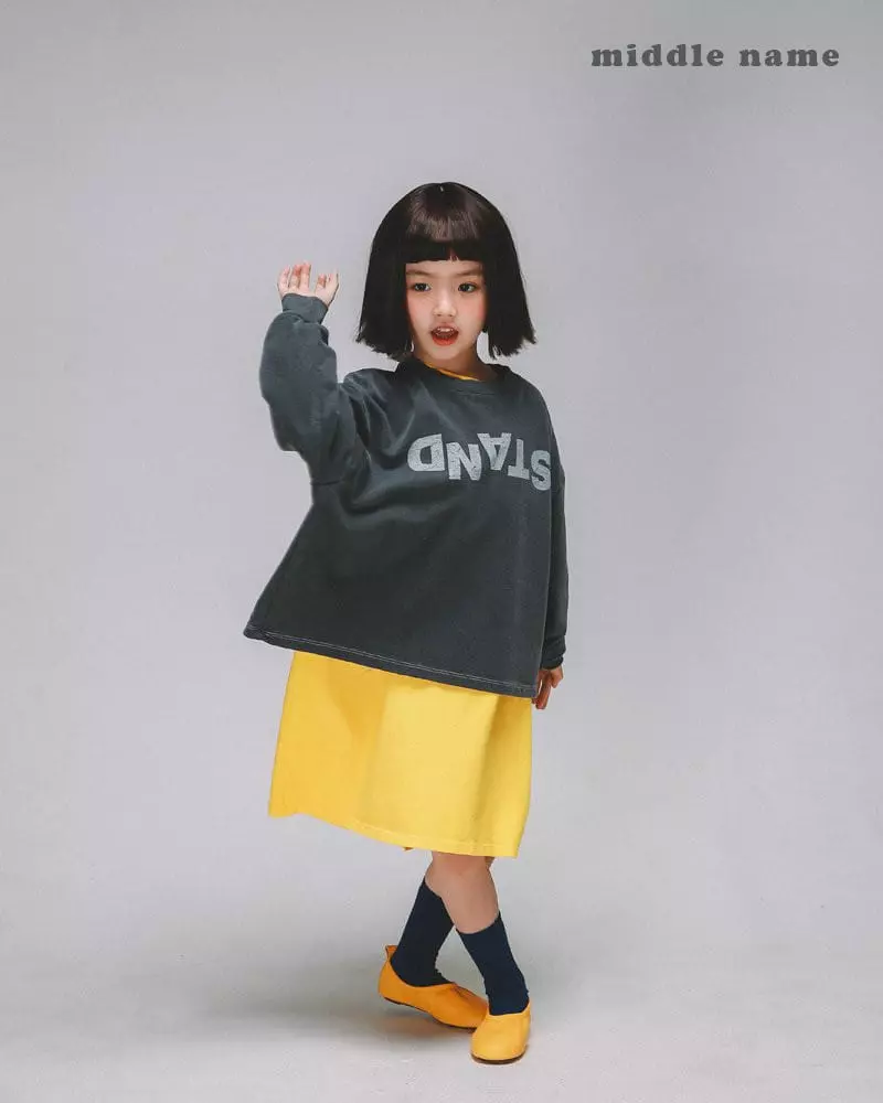 Middle Name - Korean Children Fashion - #kidsshorts - Stand Sweatshirt - 4