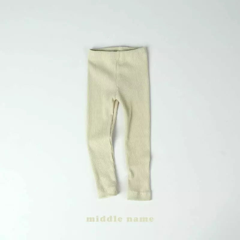 Middle Name - Korean Children Fashion - #kidzfashiontrend - Rib Leggings - 12