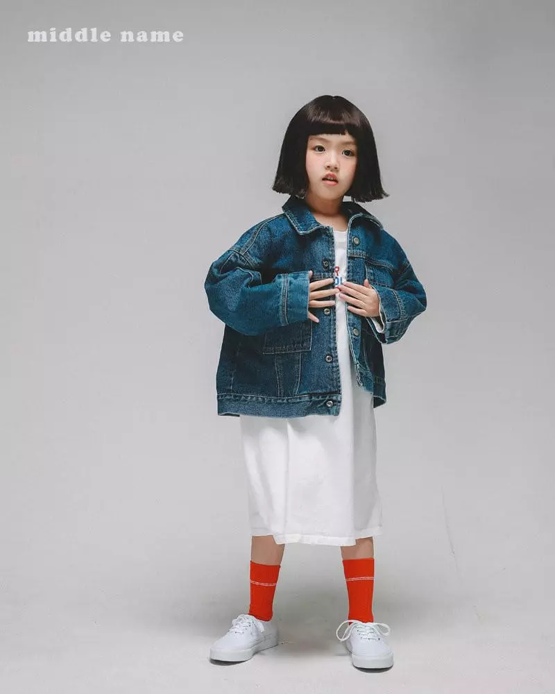 Middle Name - Korean Children Fashion - #kidzfashiontrend - Denim Jacket - 8