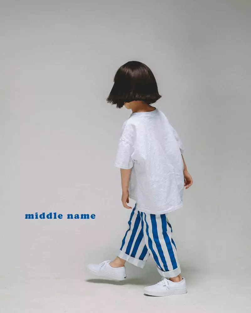 Middle Name - Korean Children Fashion - #magicofchildhood - Heart Button Short Sleeves Tee - 3
