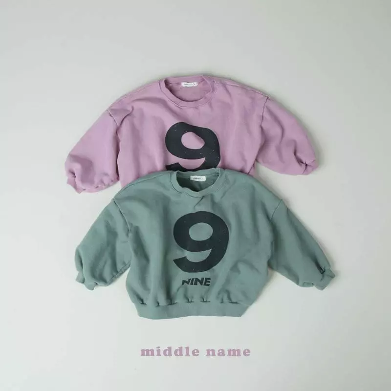 Middle Name - Korean Children Fashion - #prettylittlegirls - Nine Sweatshirt - 9