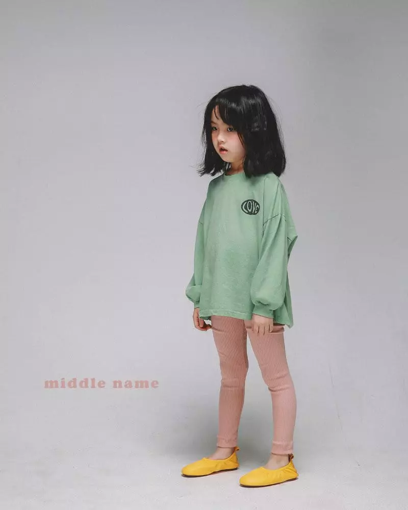 Middle Name - Korean Children Fashion - #todddlerfashion - Rib Leggings - 2