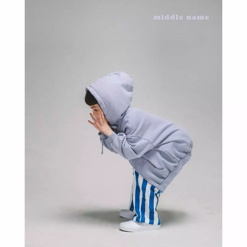 Middle Name - Korean Children Fashion - #todddlerfashion - Wide Hoody Zip-up