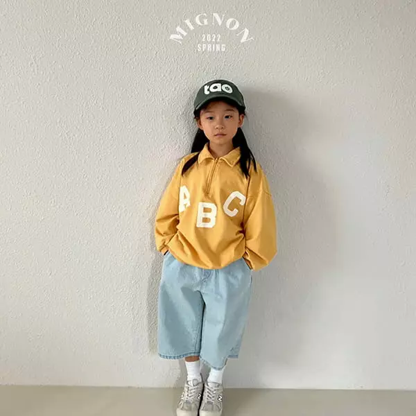 Mignon - Korean Children Fashion - #childofig - ABC Collar Tee - 5