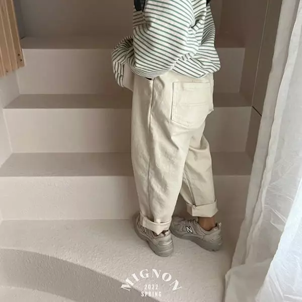 Mignon - Korean Children Fashion - #childrensboutique - Color Span Pants - 2