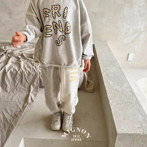 Mignon - Korean Children Fashion - #kidzfashiontrend - Friends Piping Tee - 12