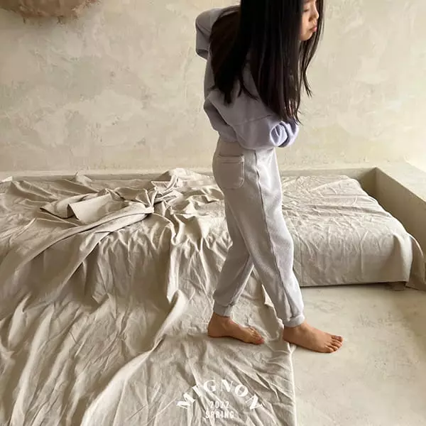 Mignon - Korean Children Fashion - #magicofchildhood - Mini Waffle Jogger Pants - 3