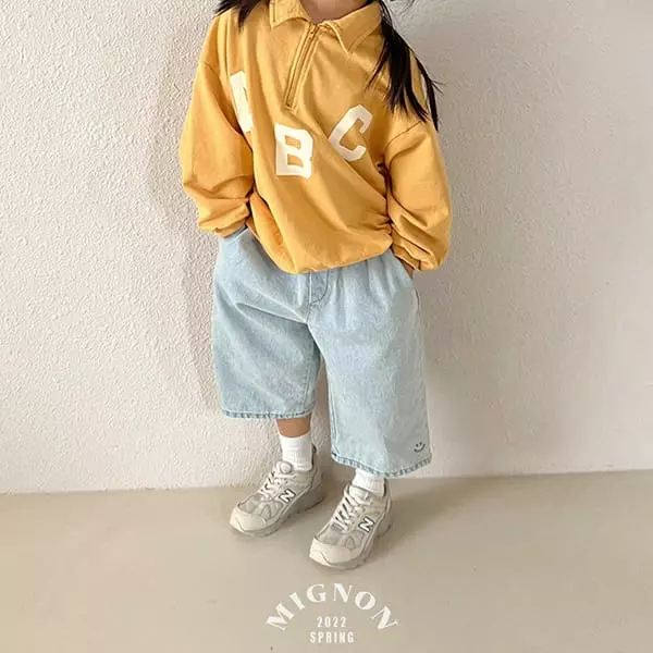 Mignon - Korean Children Fashion - #minifashionista - ABC Collar Tee - 4
