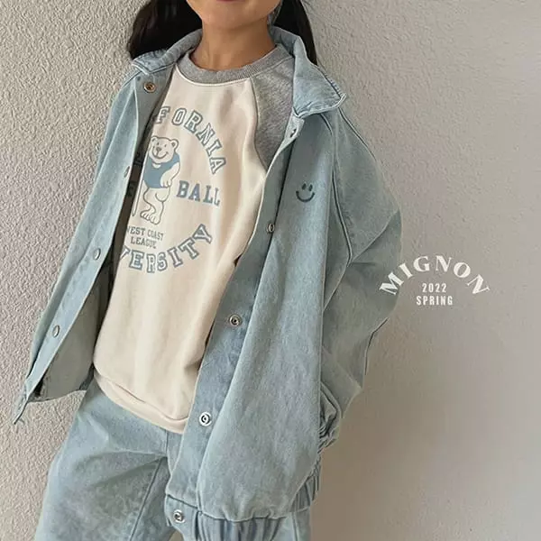 Mignon - Korean Children Fashion - #todddlerfashion - Foot Ball Bear Tee - 12