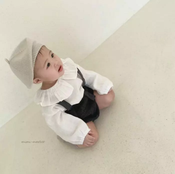 Mimi Market - Korean Baby Fashion - #babyboutique - Biscuit Dungarees - 8