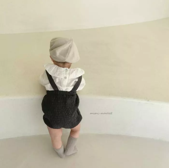 Mimi Market - Korean Baby Fashion - #babyboutique - Biscuit Dungarees - 9