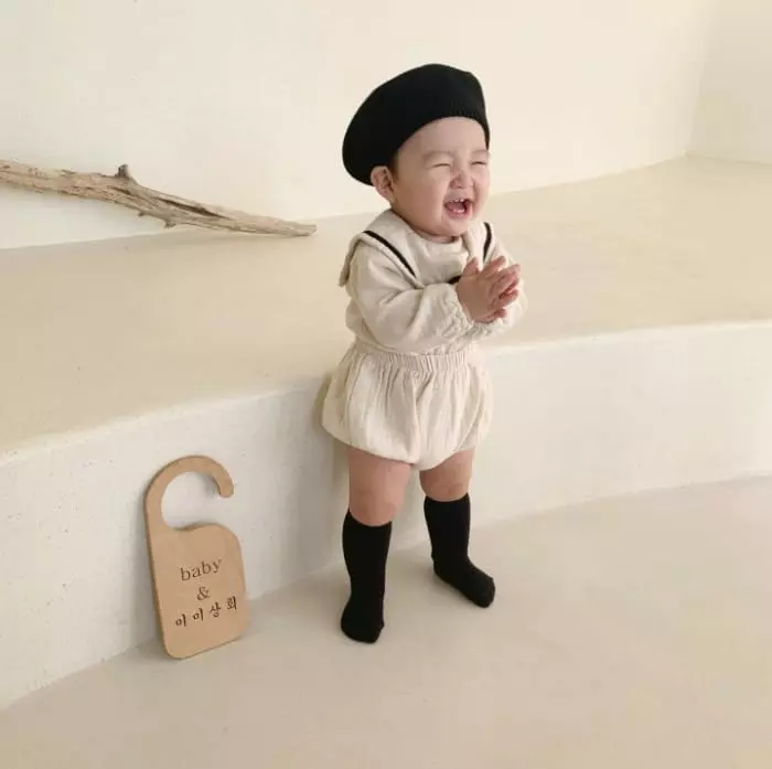 Mimi Market - Korean Baby Fashion - #babyboutique - Twill Top Bottom Set - 5