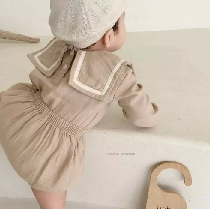 Mimi Market - Korean Baby Fashion - #babyboutique - Twill Top Bottom Set - 6