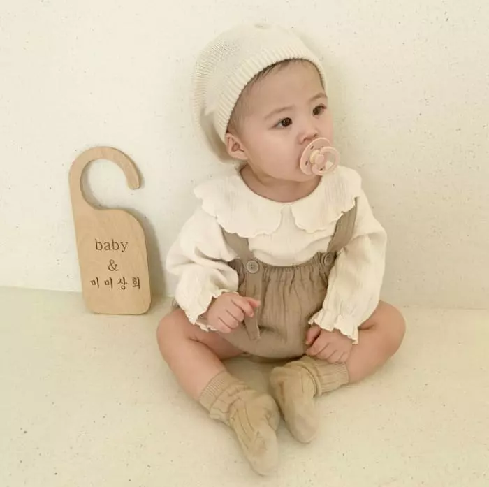 Mimi Market - Korean Baby Fashion - #babyboutique - Stitch Dungarees - 2