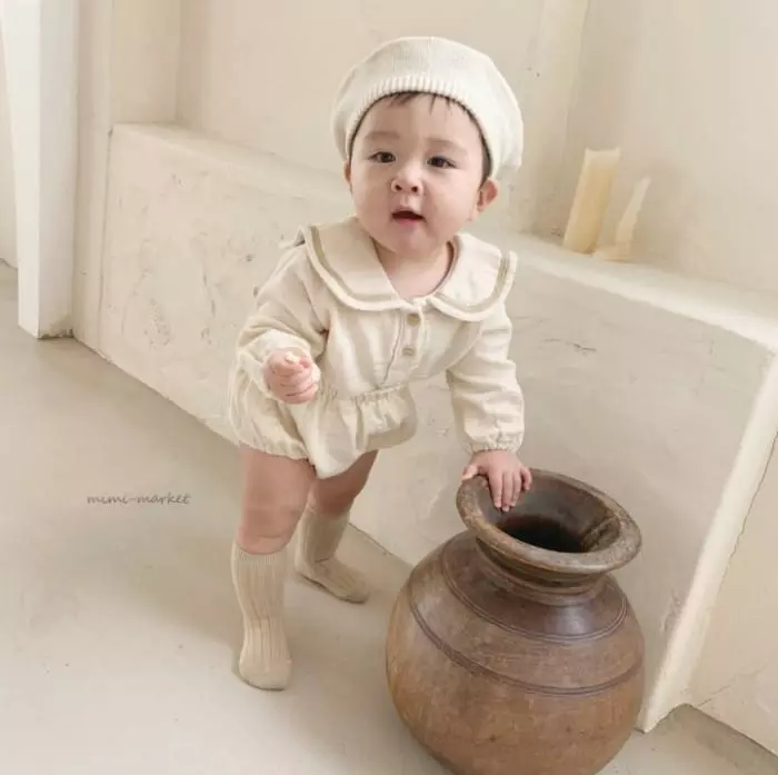 Mimi Market - Korean Baby Fashion - #babyboutique - Pigment Sailor Top Bottom Set - 10