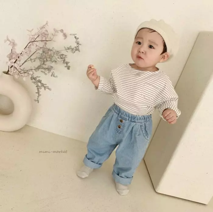 Mimi Market - Korean Baby Fashion - #babyboutique - Winner One Stripes Tee - 9