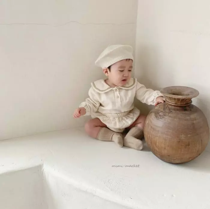 Mimi Market - Korean Baby Fashion - #babyclothing - Pigment Sailor Top Bottom Set - 12