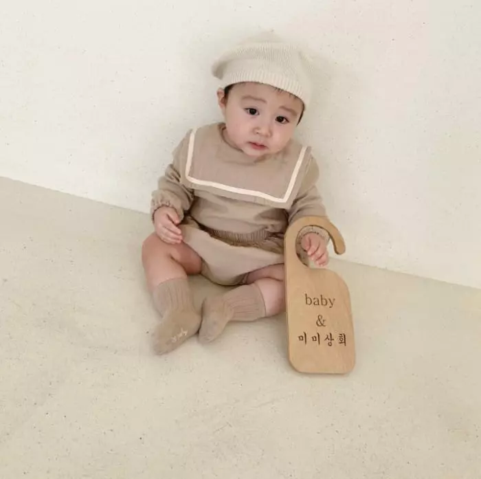 Mimi Market - Korean Baby Fashion - #babyfashion - Twill Top Bottom Set - 9