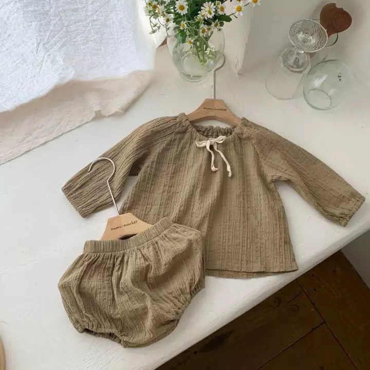 Mimi Market - Korean Baby Fashion - #babyfashion - Linda Top Bottom Set - 11