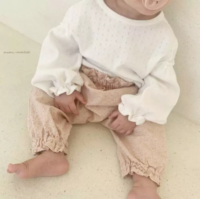 Mimi Market - Korean Baby Fashion - #babyfever - Eyelet Shirring Tee