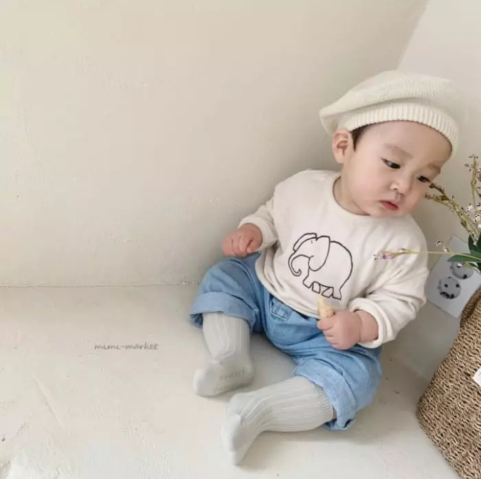 Mimi Market - Korean Baby Fashion - #babygirlfashion - Elephant Tee