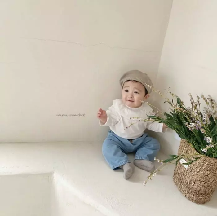Mimi Market - Korean Baby Fashion - #babygirlfashion - Sharmang Collar Tee