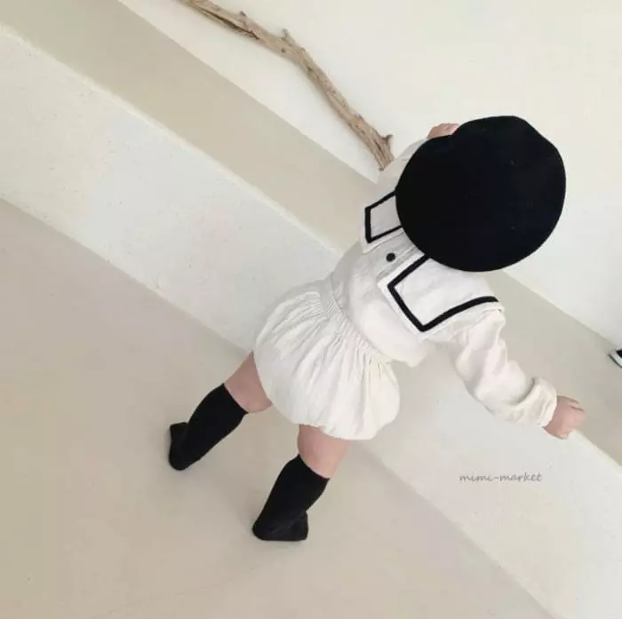 Mimi Market - Korean Baby Fashion - #babylifestyle - Twill Top Bottom Set - 12
