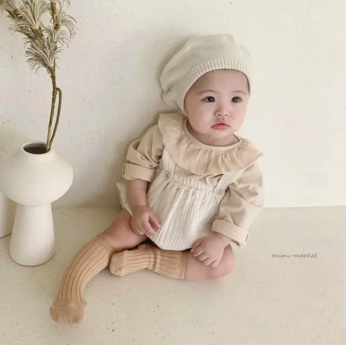 Mimi Market - Korean Baby Fashion - #babylifestyle - Stitch Dungarees - 8