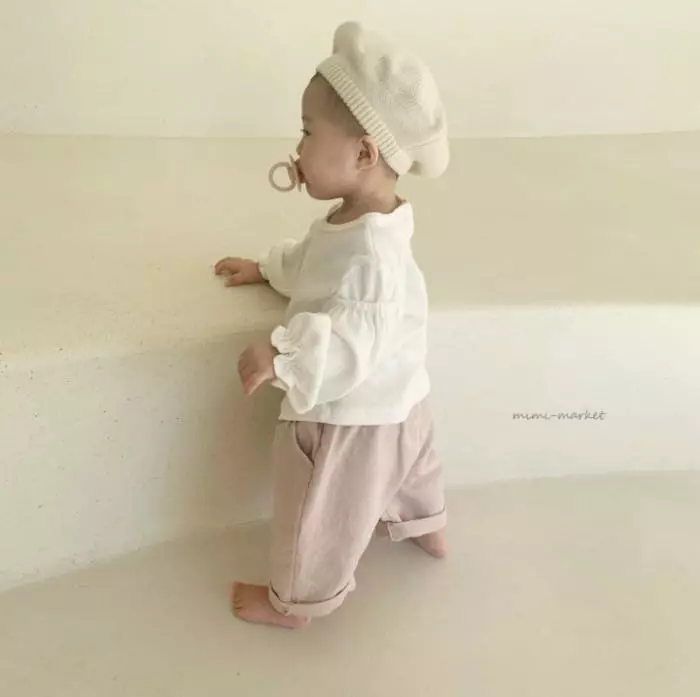 Mimi Market - Korean Baby Fashion - #babylifestyle - Eyelet Shirring Tee - 3