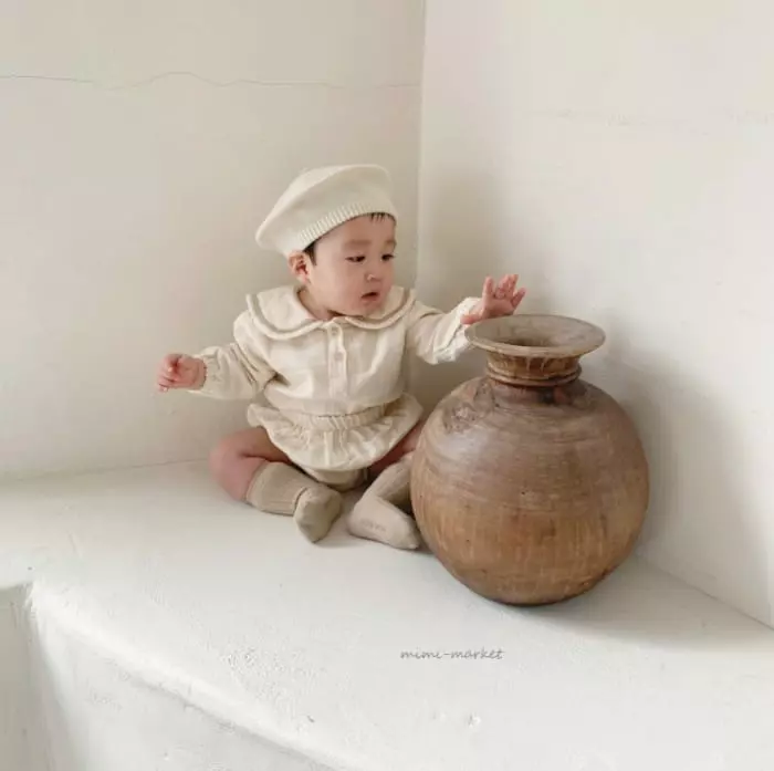 Mimi Market - Korean Baby Fashion - #babylifestyle - Pigment Sailor Top Bottom Set