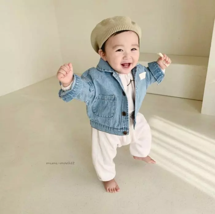 Mimi Market - Korean Baby Fashion - #babyootd - Wanny Denim Jacket - 6