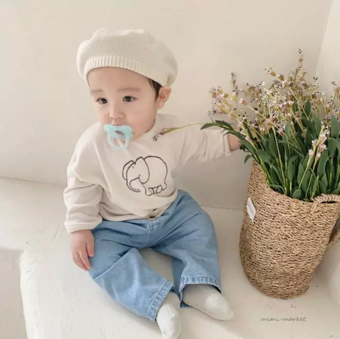 Mimi Market - Korean Baby Fashion - #babyoutfit - Elephant Tee - 5