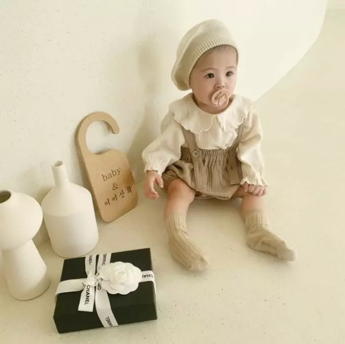 Mimi Market - Korean Baby Fashion - #babyoutfit - Stitch Dungarees - 12