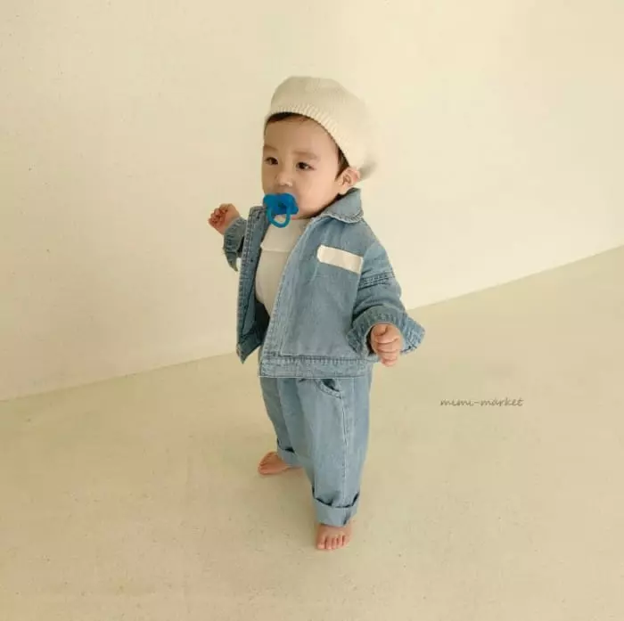 Mimi Market - Korean Baby Fashion - #babyoutfit - Wanny Denim Jacket - 7