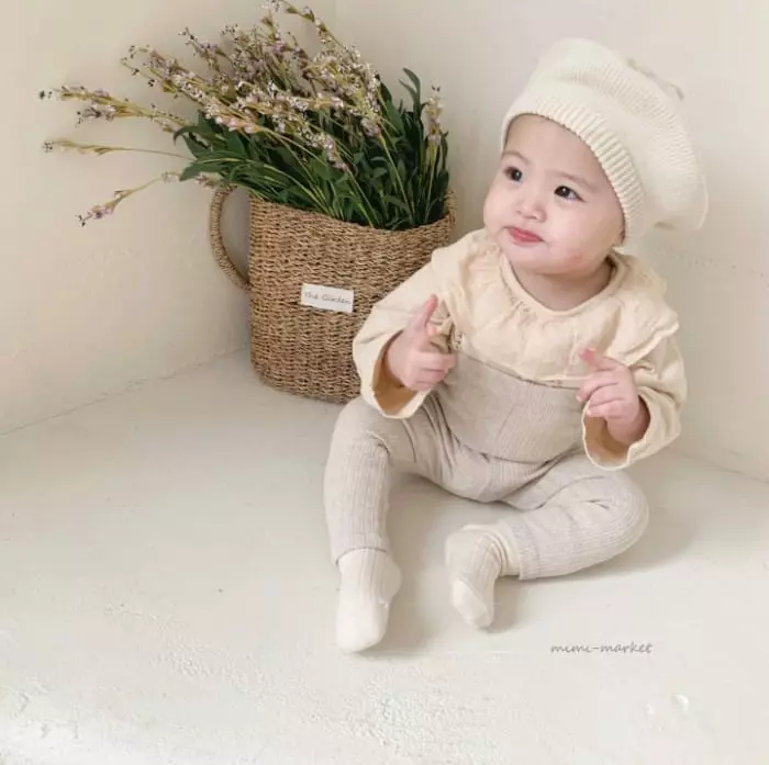 Mimi Market - Korean Baby Fashion - #babyoutfit - Sharmang Collar Tee - 5