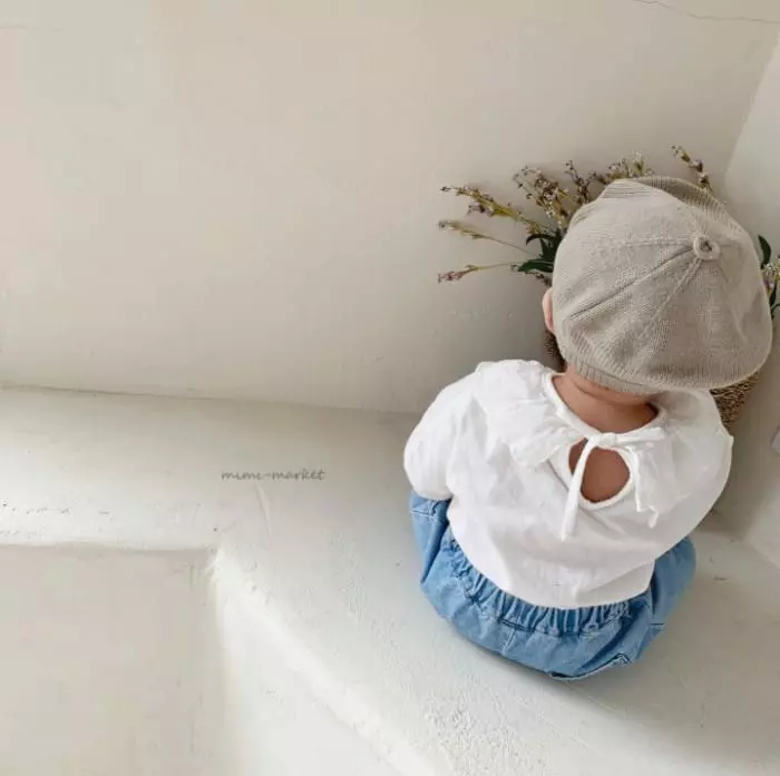 Mimi Market - Korean Baby Fashion - #babyoutfit - Sharmang Collar Tee - 6