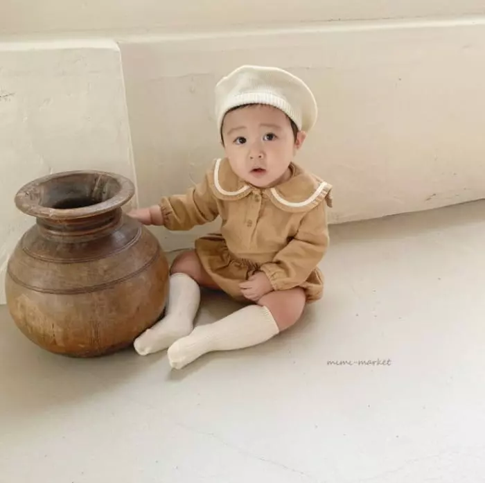 Mimi Market - Korean Baby Fashion - #babyootd - Pigment Sailor Top Bottom Set - 4