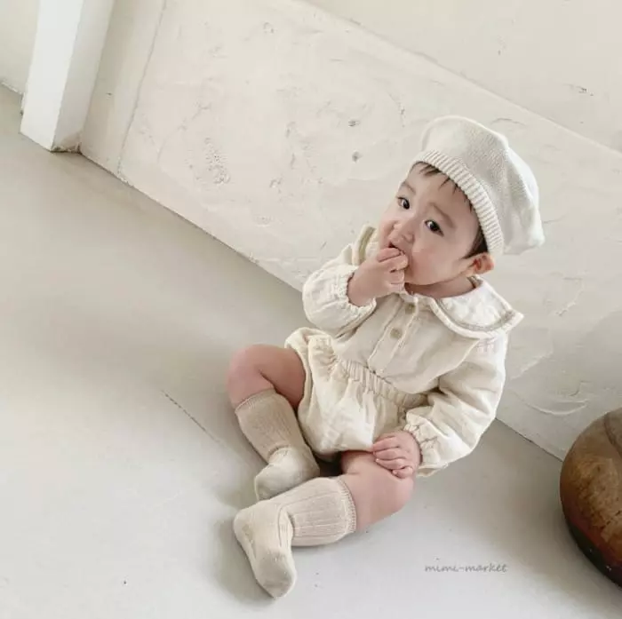 Mimi Market - Korean Baby Fashion - #babyoutfit - Pigment Sailor Top Bottom Set - 5