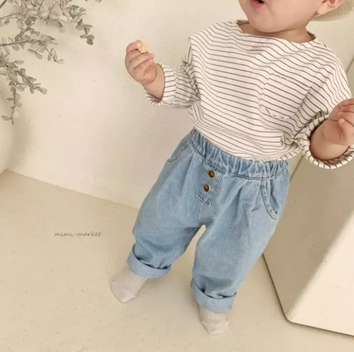 Mimi Market - Korean Baby Fashion - #babyoutfit - Winner One Stripes Tee - 4