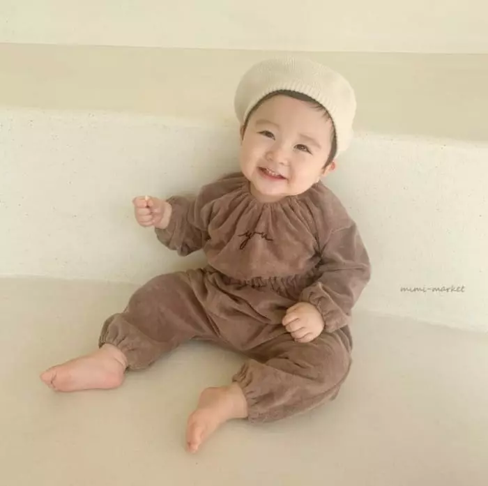 Mimi Market - Korean Baby Fashion - #onlinebabyboutique - U Top Bottom Set - 3