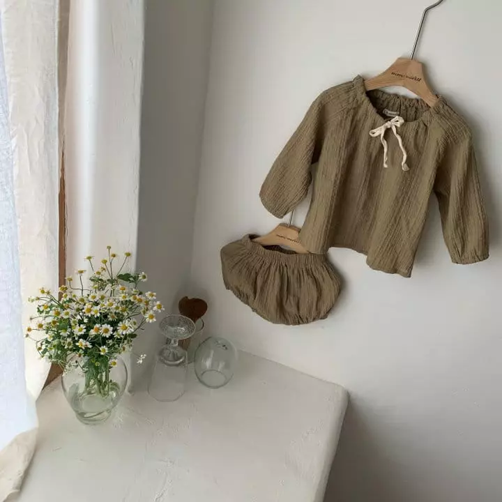 Mimi Market - Korean Baby Fashion - #smilingbaby - Linda Top Bottom Set - 7