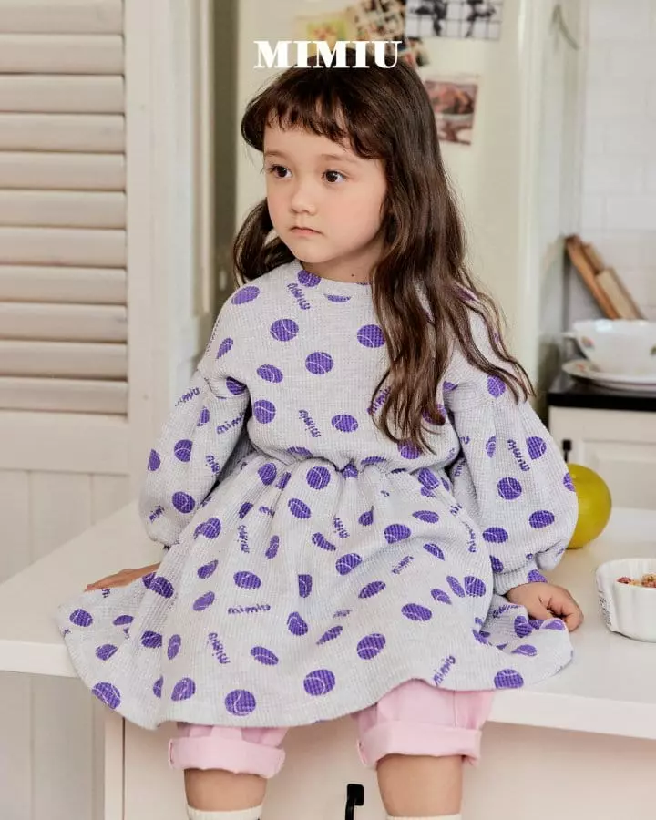 Mimiu - Korean Children Fashion - #childofig - Puff Tennis One-piece - 3
