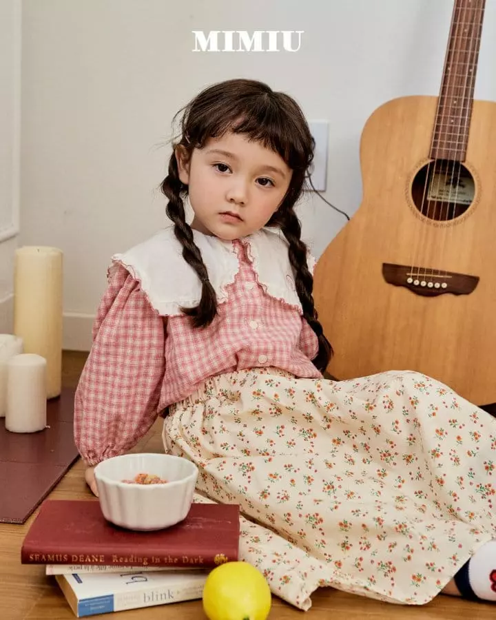 Mimiu - Korean Children Fashion - #childofig - Red Flower Skirt