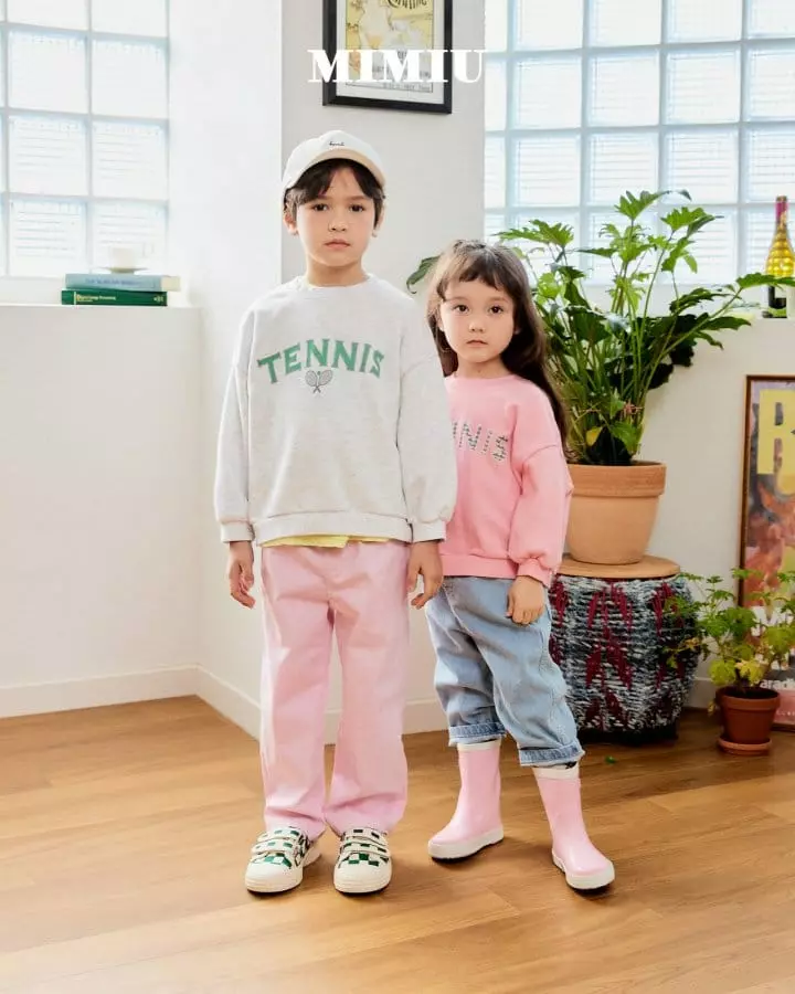 Mimiu - Korean Children Fashion - #childofig - Tennis Sweatshirt - 8
