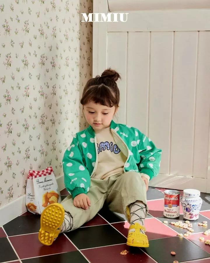 Mimiu - Korean Children Fashion - #childofig - Check Appliqué Sweatshirt - 8