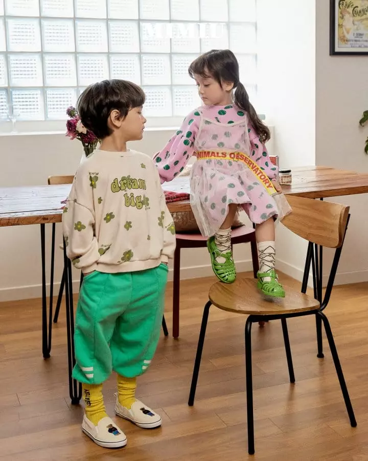 Mimiu - Korean Children Fashion - #childofig - Crayon Flower Sweatshirt - 6